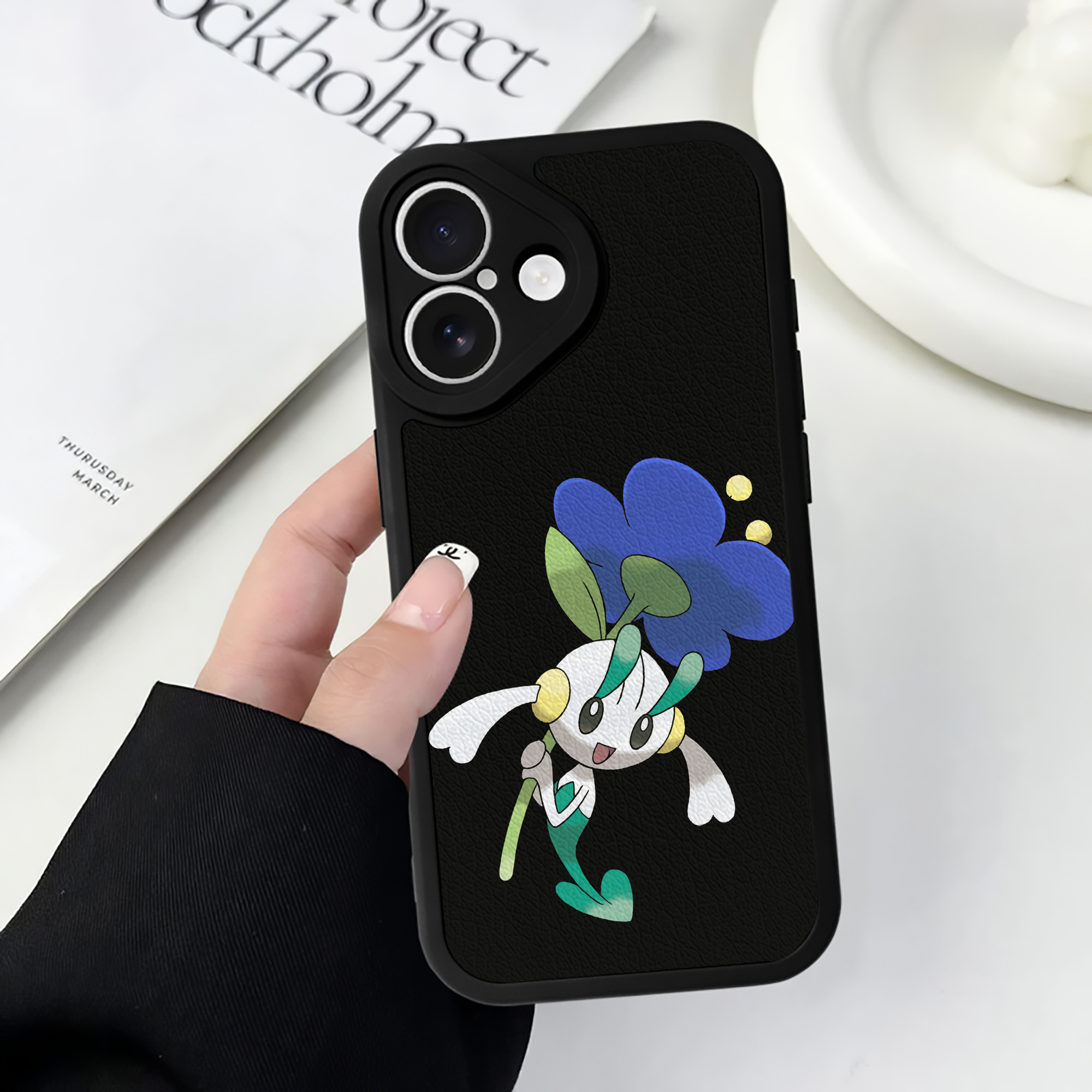 （画像用） ポケットモンスター Pokémon 【iPhone 16シリーズ対応】シリコンスマホケース（レザー調） 材質：シリコン